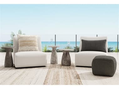 Classic Home Outdoor Atlas Fabric Conversation Patio Lounge Set CHOATLASLNGSET