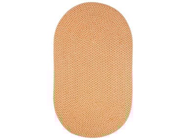 Colonial Mills Jamestown Houndstooth Tweed Orange Oval Area Rug CIJN19RGOVA
