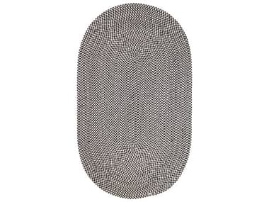 Colonial Mills Milton Houndstooth Tweed Black Oval Area Rug CION49RGOVA