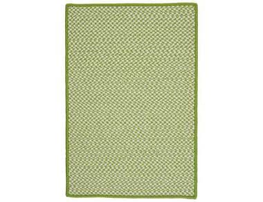 Colonial Mills Outdoor Houndstooth Tweed Rectangular Lime Area Rug CIOT69RGREC