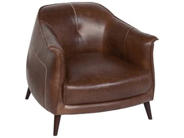 Classic Home Martel Brown Leather Accent Chair CLH2101CH11