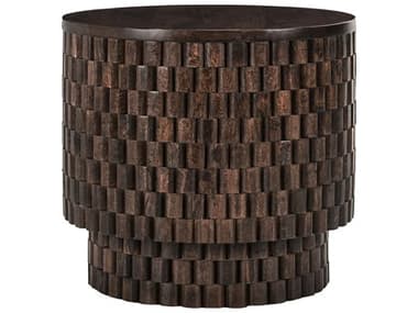 Classic Home Norwood Round Wood Brown End Table CLH51011696