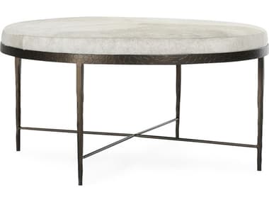 Classic Home Bose Round Fabric Ivory Coffee Table CLH51011899