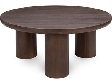 Classic Home Beau Round Wood Brown Coffee Table CLH51011925