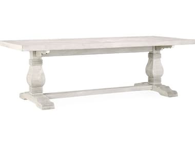 Classic Home Caleb Rectangular Wood Distressed Ivory Dining Table CLH51031089