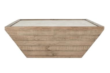 Classic Home Dalton Rectangular Wood Natural antique White Coffee Table CLH51031258