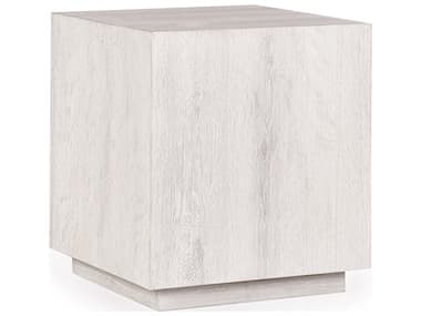 Classic Home Layne Square Wood White Wash End Table CLH51031403