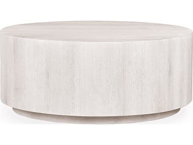 Classic Home Layne Round Wood White Wash Coffee Table CLH51031411