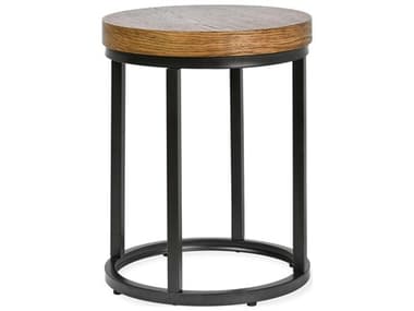 Classic Home Catta Round Wood Light Brown End Table CLH51031542