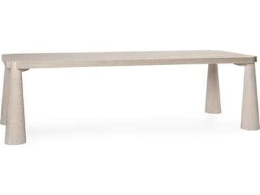 Classic Home Atrop Rectangular Wood Milk White Dining Table CLH51031682