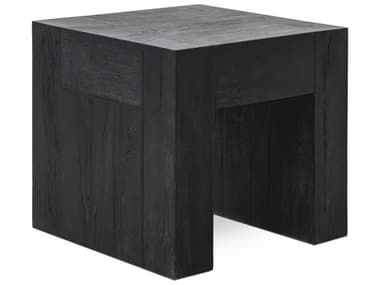 Classic Home Bristol Square Wood Meadow Black End Table CLH51031690