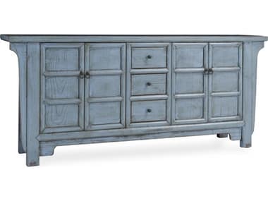 Classic Home Crafton 77" Pine Wood Blue Sideboard CLH52003815