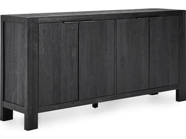 Classic Home Parsons 72" Oak Wood Matte Black Sideboard CLH52004069