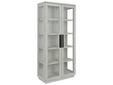 Classic Home Larson Pine Wood White Wash Display Cabinet CLH52004130