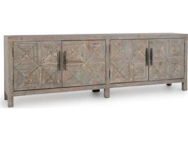 Classic Home Elani 103" Pine Wood Gray Sideboard CLH52004646