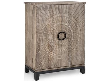 Classic Home Vivienne Mango Wood Antique Grey Bar Cabinet CLH52010615