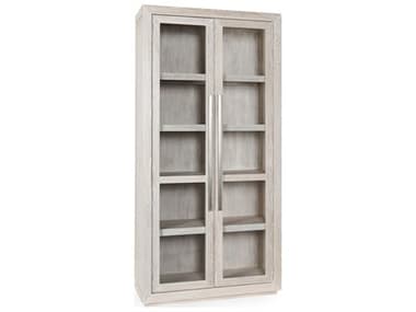 Classic Home Bradley Oak Wood White Display Cabinet CLH52010819