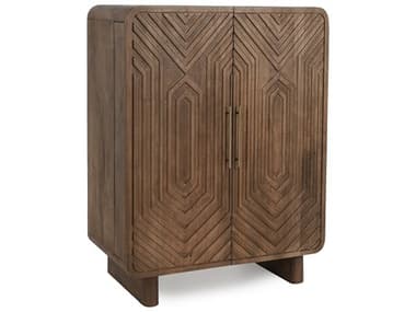 Classic Home Holmes Mango Wood Brown Bar Cabinet CLH52010834