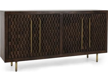 Classic Home Norwood 72" Mango Wood Brown Sideboard CLH52010836