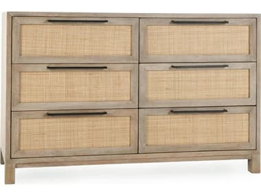 Classic Home Jensen 6-Drawers Mango Wood Double Dresser CLH52010853