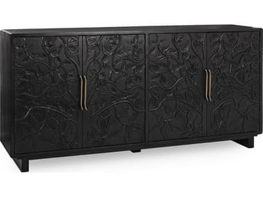 Classic Home Albero 78" Mango Wood Black Sideboard CLH52010962