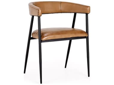 Classic Home Preston Black Leather Arm Dining Chair CLH53001956