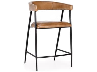 Classic Home Preston Caramel Leather Counter Stool CLH53001957