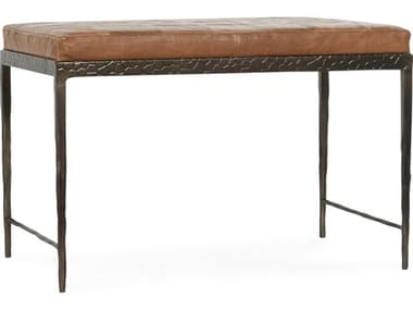 Classic Home Malo Chestnut Brown Leather Accent Bench CLH53002013