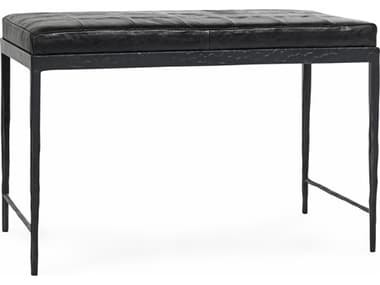 Classic Home Malo Black Leather Accent Bench CLH53002015