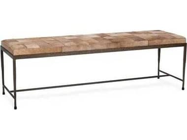 Classic Home Achen Brown Fur Accent Bench CLH53002074