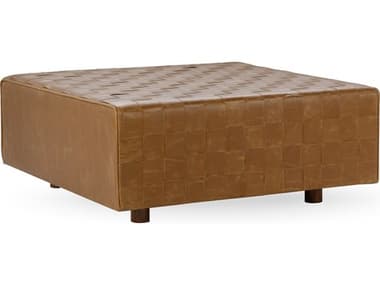 Classic Home Aristo Chestnut Brown Leather Ottoman CLH53002094