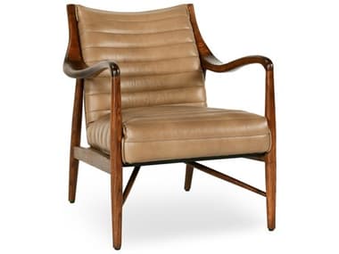 Classic Home Kenneth Tan Leather Accent Chair CLH53004293