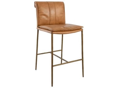 Classic Home Mayer Tan Leather Bar Stool CLH53004334