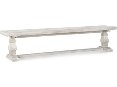 Classic Home Caleb Distressed Ivory White Accent Bench CLH53004467