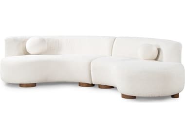 Classic Home Octavia White Upholstered Sectional Sofa CLH53004717