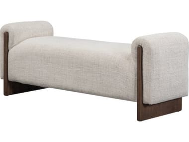 Classic Home Sierra Beige Brown Upholstered Accent Bench CLH53004796