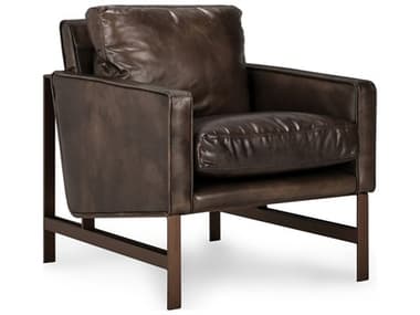 Classic Home Chazzie Bronze Leather Club Chair CLH53004860