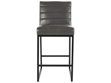 Classic Home Seville Dark Gray Leather Bar Stool CLH53005347