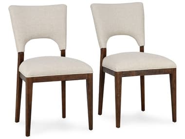 Classic Home Mitchel Rubberwood Beige Upholstered Armless Dining Chair Set of 2 CLH53051681