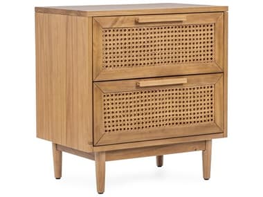 Classic Home Edris 2-Drawers Pine Wood Nightstand CLH54003231