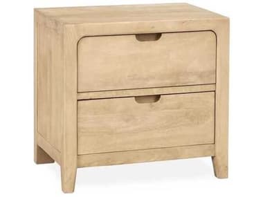 Classic Home Laguna 2-Drawers Natural Mango Wood Nightstand CLH54010257
