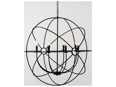 Classic Home Voltaire 8-Light Black Geometric Chandelier CLH56003511