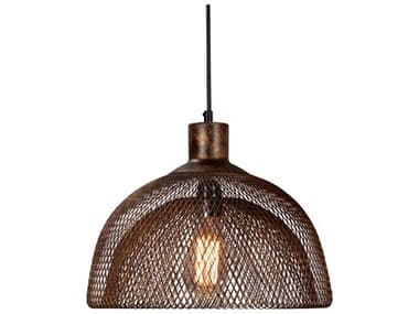 Classic Home Polaris 1-Light Rustic Bronze Bowl Pendant CLH56003612