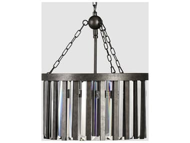 Classic Home Olympia 4-Light Gray Black Cylinder Chandelier CLH56004160