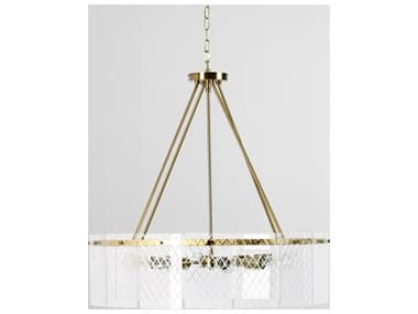 Classic Home Apfel 8-Light Gold Cylinder Drum Chandelier CLH56004223