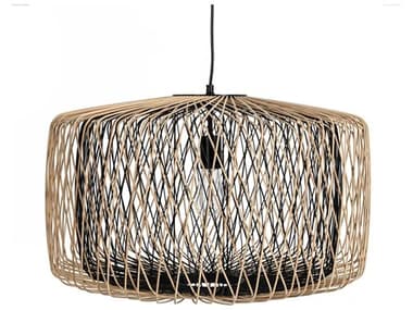 Classic Home Estella 1-Light Black Drum Pendant CLH56004224