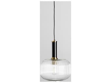 Classic Home Corey 1-Light Brass Clear Glass Dome Mini Pendant CLH56004239