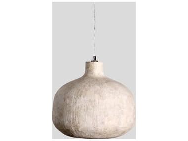 Classic Home Jodi 1-Light Antique White Gray Dome Mini Pendant CLH56004246