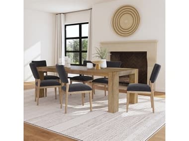 Classic Home Kingston Oak Wood Dining Room Set CLHKINGSTONDININGSET4