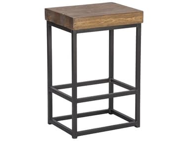 Classic Home Parker Rustic Mahogany Top Pine Wood Bar Stool CLHPL14783